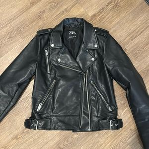 Zara leather jacket
